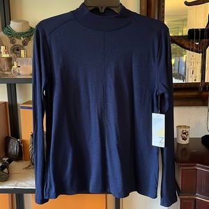 Zella Navy Peacoat Long Sleeve Top